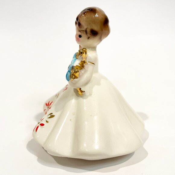 Josef Originals December Zircon Figurine Birthstone Birthday Girl Vintage - Picture 2 of 6